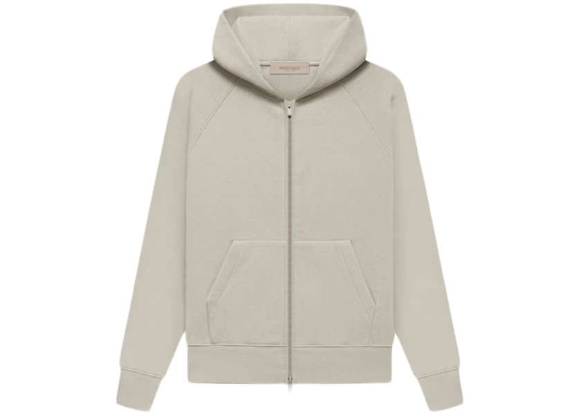 Fear of God Essentials Kids Full-zip Hoodie Smoke