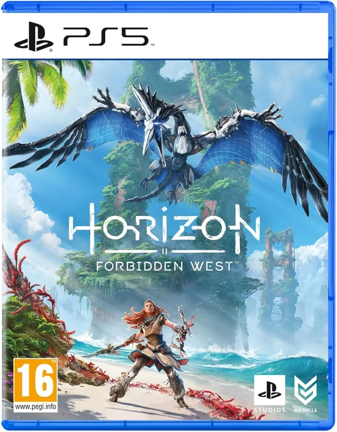 Sony PlayStation 5 Jeux, Horizon Forbidden West PS5, Édition Standard, Version Physique avec CD, Langue : Français, 1 joueur, PEGI 16+