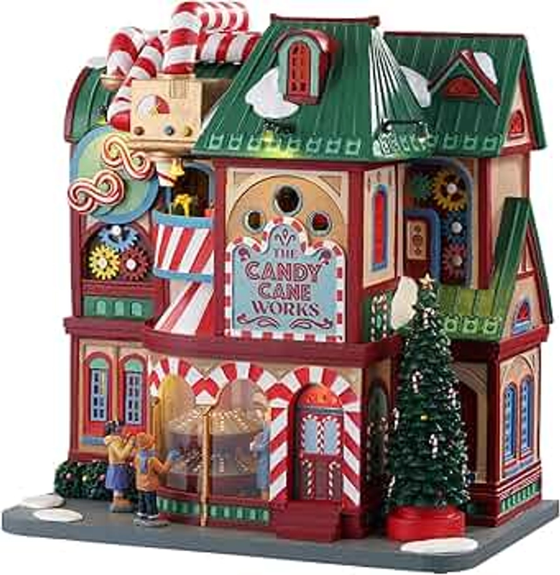 Lemax 05681 The Candy Cane Works Village Building, Multicolored