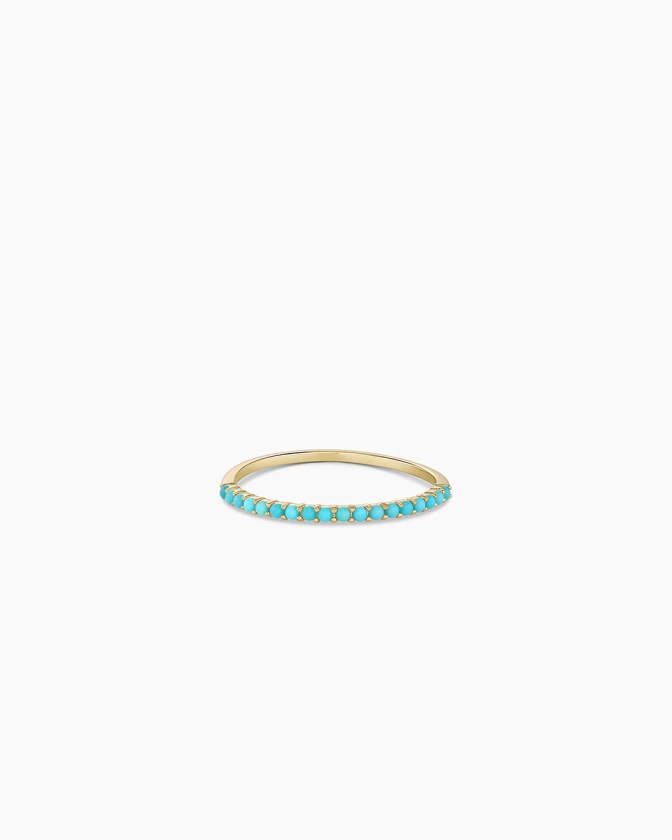 Turquoise Row Ring