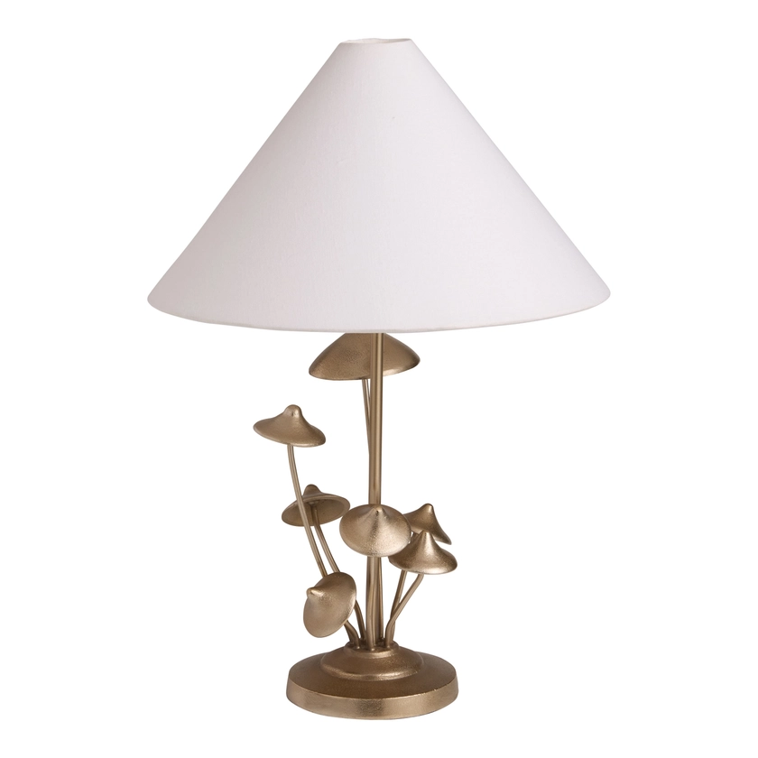 Champagne Gold Mushrooms Figural Table Lamp - World Market