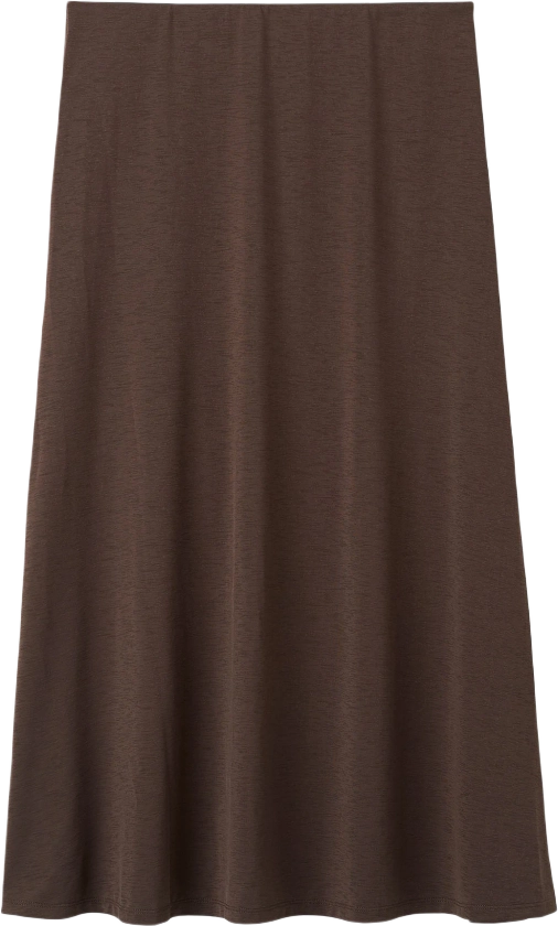 Elastisk kjol AGNES Brown från Wera | Åhléns