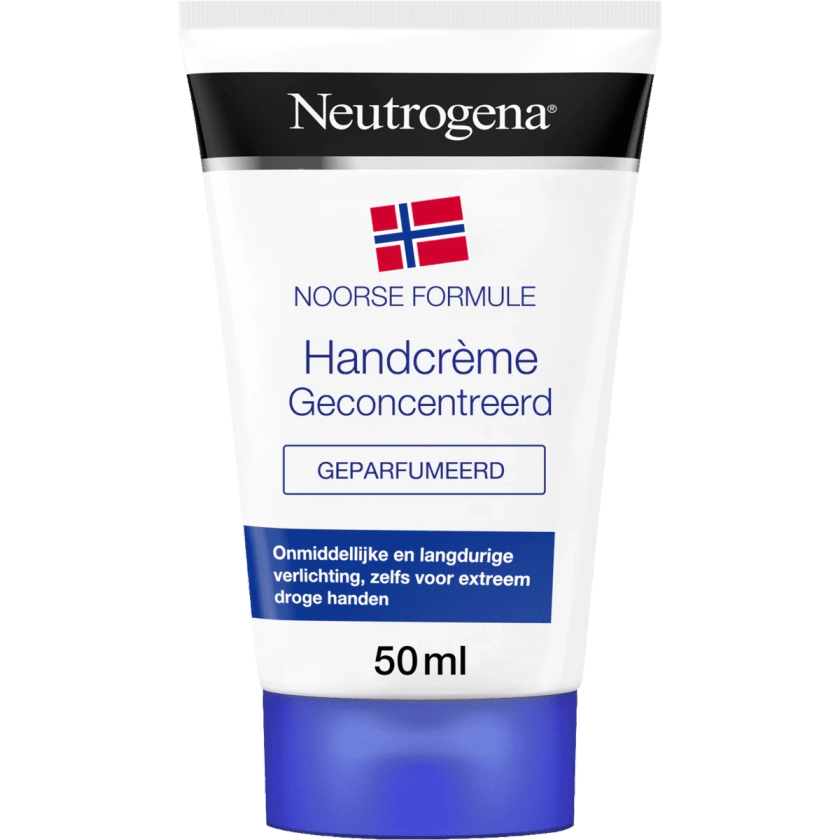 Neutrogena® handcrème geparfumeerd, Noorse formule, voedende en beschermende vochtinbrengende crème voor droge en beschadigde handen, 1 x 50 ml