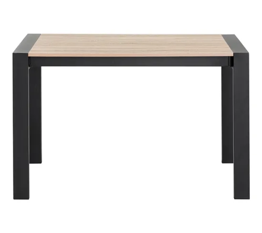 Table L.120/160 + allonge CAMDEN Chêne sonoma/noir - Table BUT