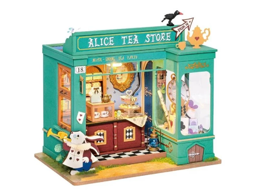 Offrez le salon de thé d'Alice en miniature à un passionné de modelage