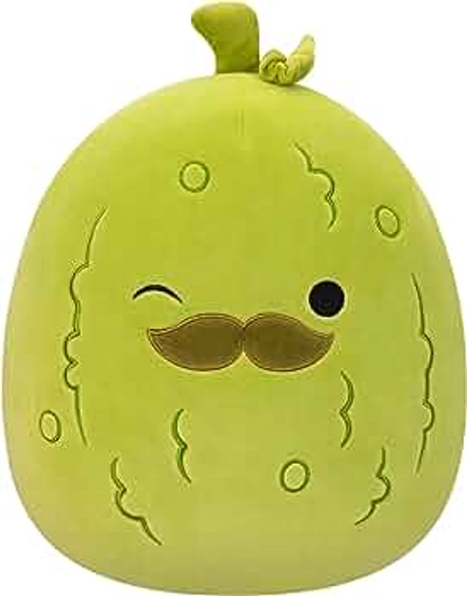 Squishmallows Original 12-Inch Charles Pickle with Mustache - Medium-Sized Ultrasoft Official Jazwares Plush