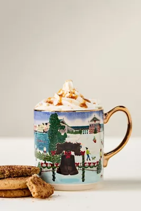 Holiday in the City Stoneware Mug