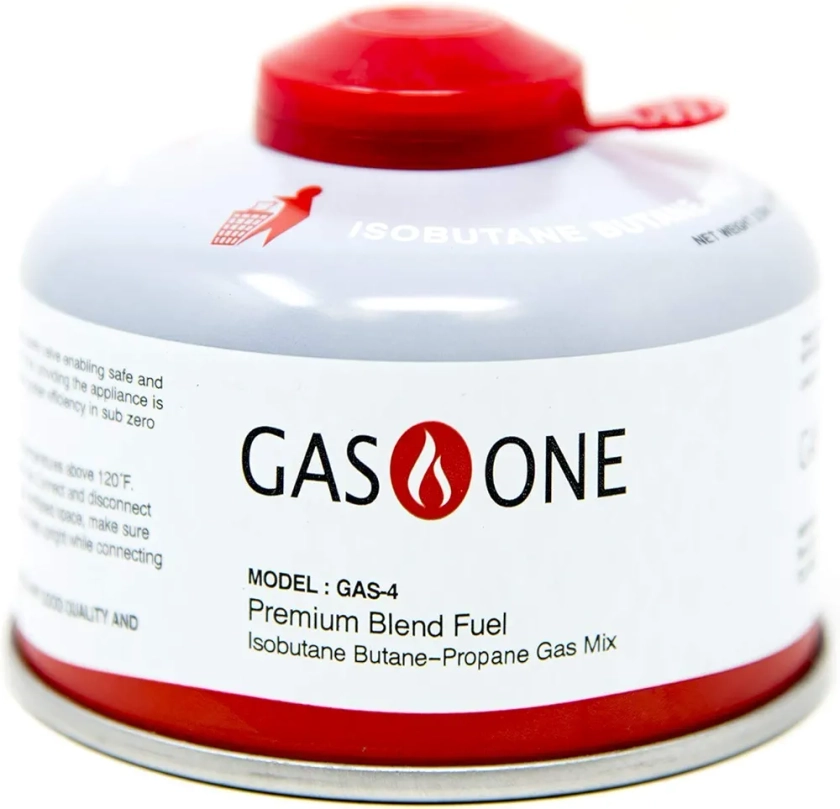 GasOne Camping Stove Fuel Blend Isobutane Efficient and High Output