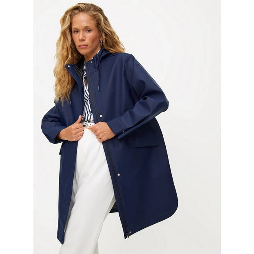 Buy Navy Longline Rubberised Raincoat XXL | Coats | Tu