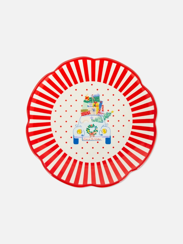 Decorative Christmas Side Plate