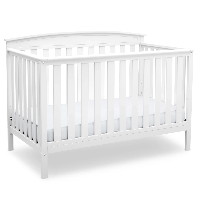 Delta Children Gateway 4-in-1 Convertible Baby Crib, White - Walmart.com