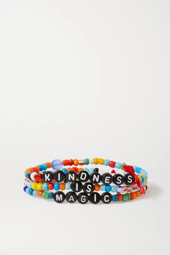 ROXANNE ASSOULIN Kindness is Magic set of three beaded bracelets