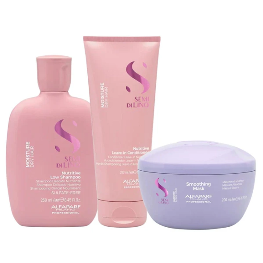 Alfaparf Semi Di Lino Moisture Bundle with FREE Smoothing Mask