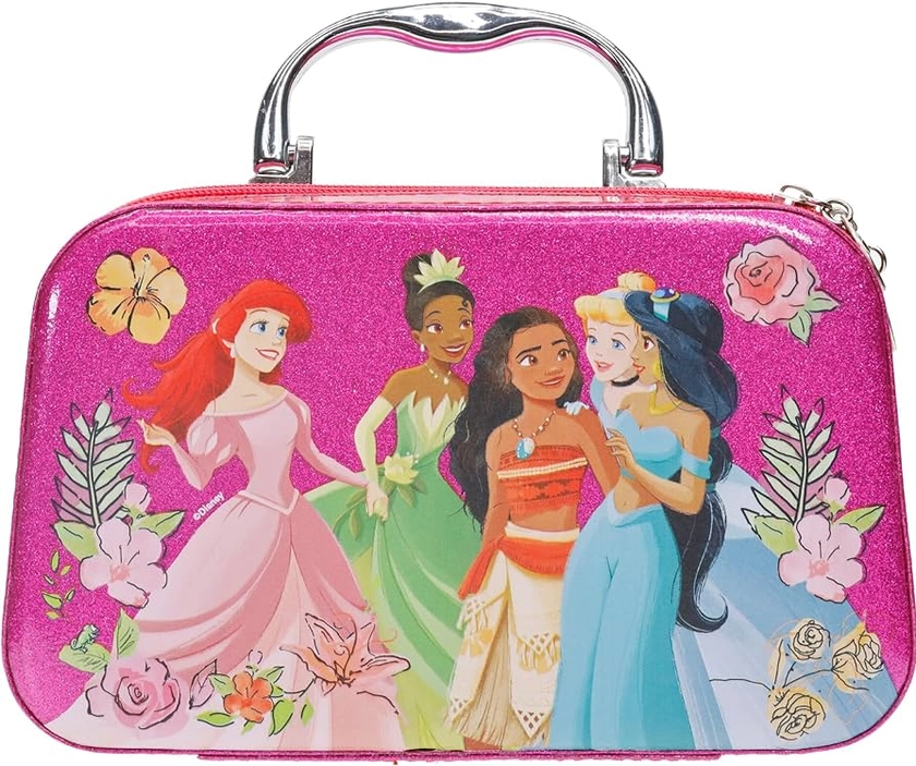 Disney Princess Zipper Train Case Makeup Set for Kids | Makeup Kit Includes Lip Gloss, Nail Polish & more | Suitable for Ages 3+ by Townley Girl : Amazon.co.uk: Beauty