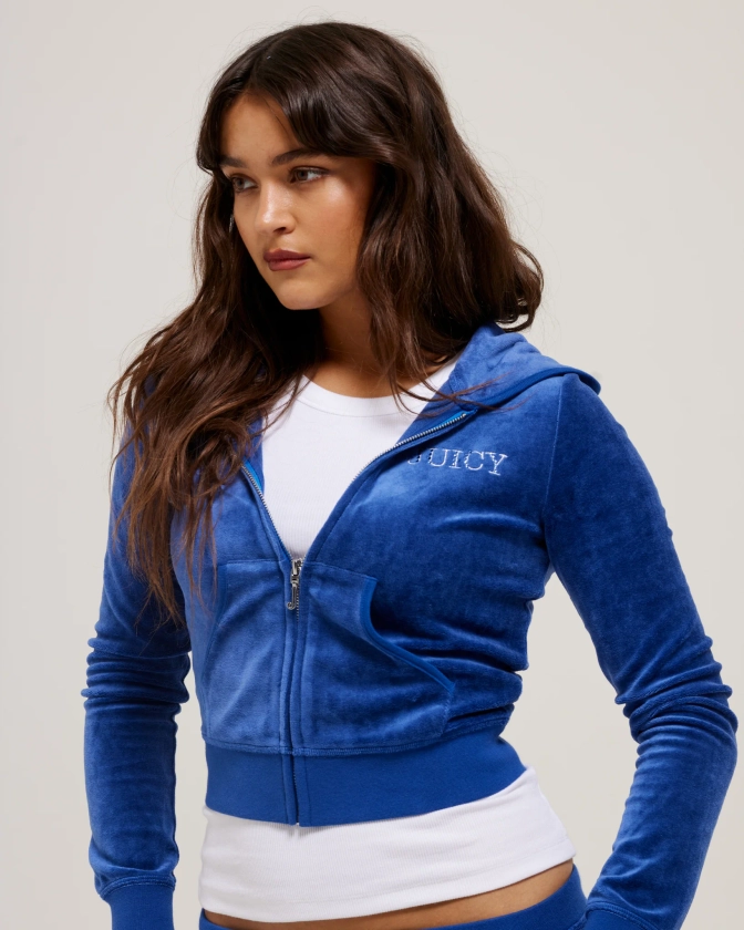 Juicy Couture Heritage Robyn Hoodie Blue Depths