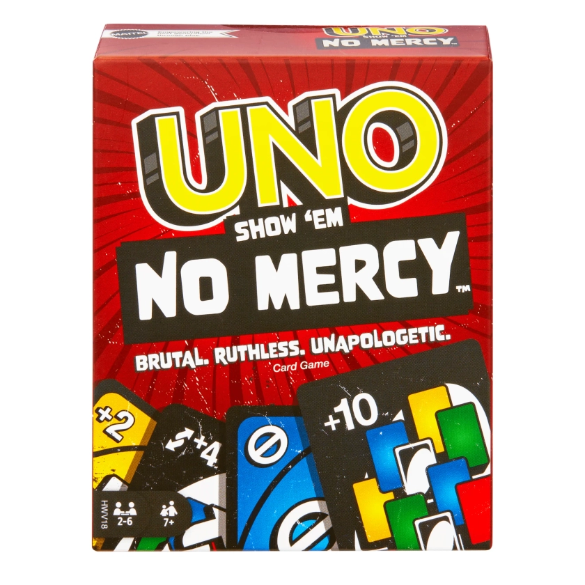 Uno Show ‘Em No Mercy Card Game For Kids, Adults & Family Night, Parties And Travel