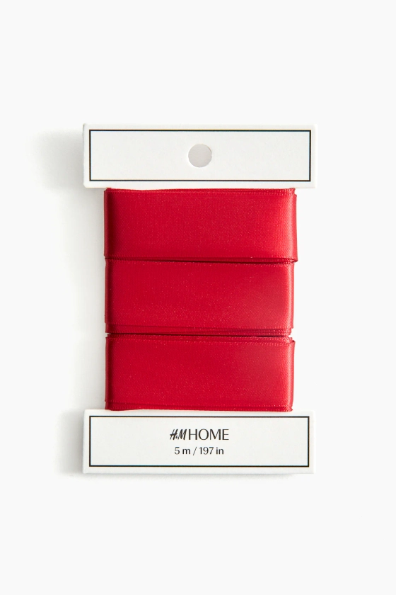 Ruban en satin - Rouge - Home All | H&M FR