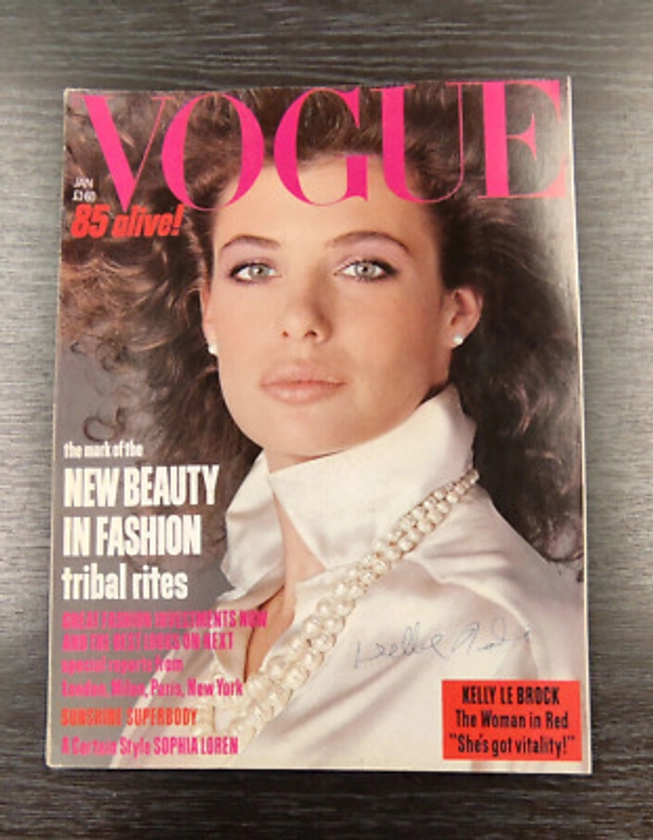 VOGUE Magazine: January 1985 - Kelly Le Brock | eBay