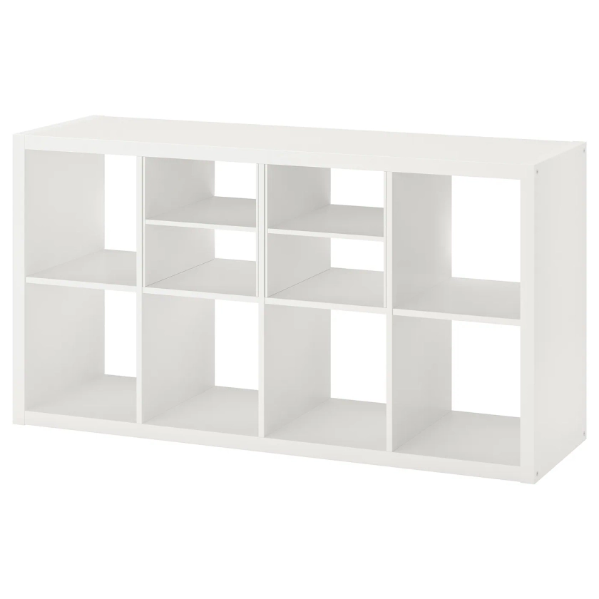 KALLAX shelving unit, with 2 shelf inserts/white, 147x77 cm (577/8x303/8") - IKEA CA