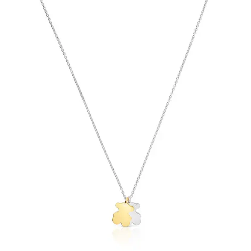 Sweet Dolls short two-tone necklace with motifs