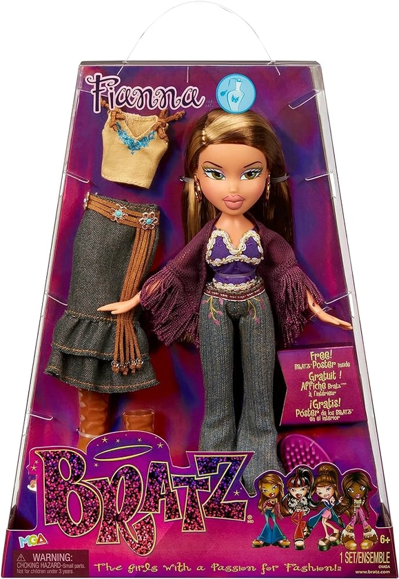 Bratz Original Fashion Doll - FIANNA - Series 3 - Doll, 2 Outfits and Poster - For Collectors and Kids Ages 6+ : Amazon.co.uk: Toys & Games