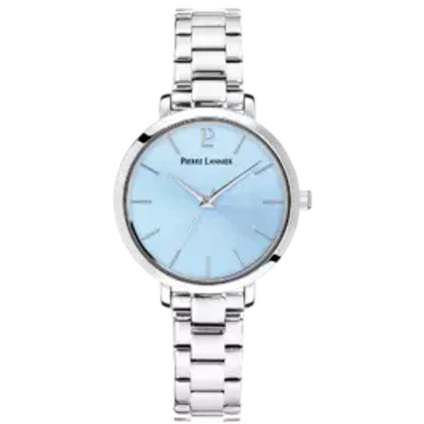 Montre Femme CHOUQUETTE Cadran Bleu Bracelet Acier Argenté