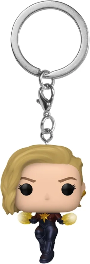 Funko Pop! Keychain: the Marvels - Captain Marvel Novelty Keyring - Collectable Mini Figure - Stocking Filler - Gift Idea - Official Merchandise - Movies Fans - Backpack Decor