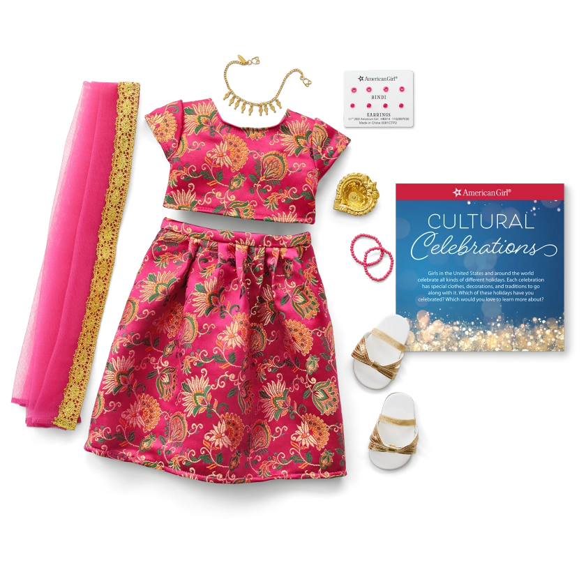Diwali Celebration Outfit for 18-inch Dolls | American Girl