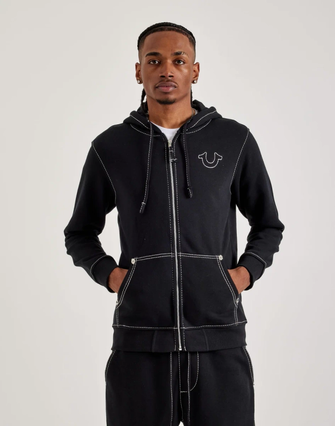 True Religion Big-T Full-Zip Hoodie