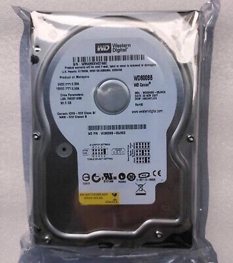 Original Western Digital 80GB WD800BB 7200RPM PATA IDE 3.5" HDD Hard Disk Drive | eBay