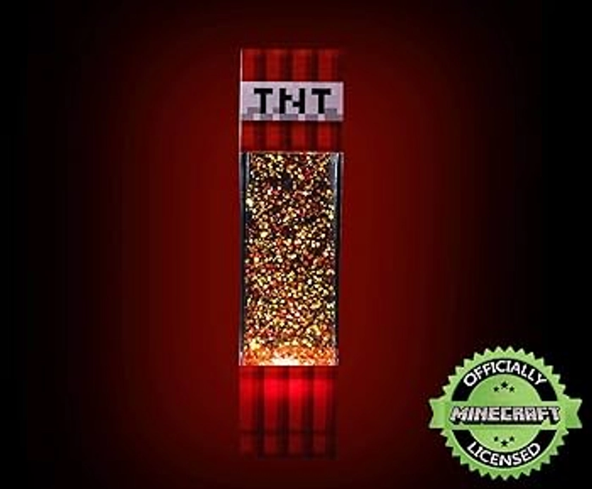 Minecraft TNT Block LED Glitter Motion Lamp | 12 Inches