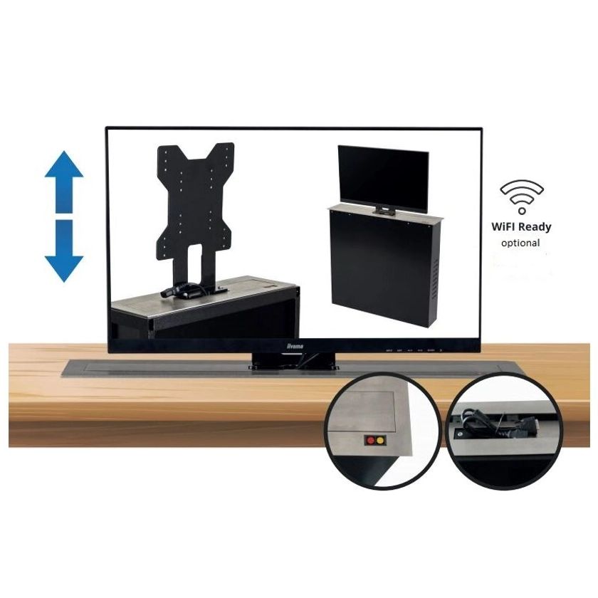 TV Monitor Lift motorisiert f&amp;uuml;r TV Monitore bis 19&amp;quot;, PREMIUM-M2ECO