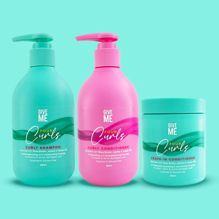 Four Curls Intense Hydration Bundle | Give Me Cosmetics