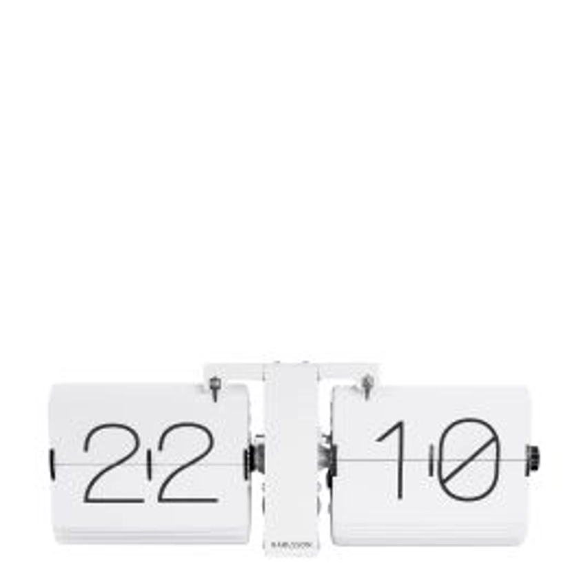 Flip clock No Case matt white stand