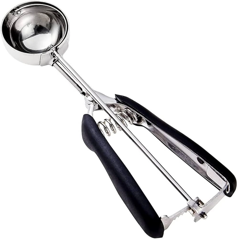 Amazon.com: Cookie Scoop, 18/8 Stainless Steel Cookie Scooper, Cookie Scoops for Baking, 3Tbsp/45ml/1.5oz Cookie Dough Scoop, Ice Cream Scooper with Trigger Release, Cookie Scooper for Baking (#20/53mm): Home & Kitchen