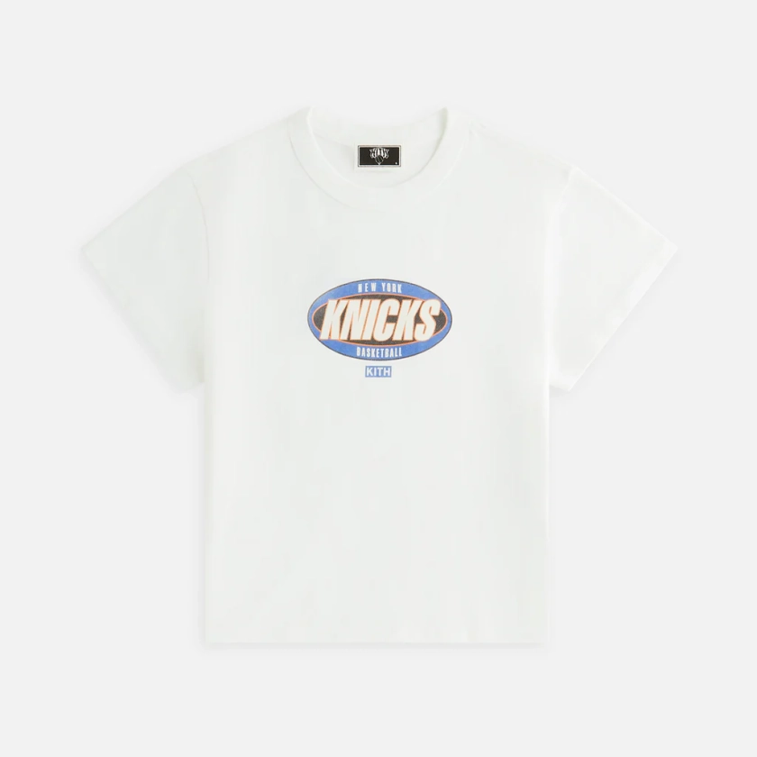 Kith Women for the New York Knicks Y2K Vintage Mulberry Tee - White