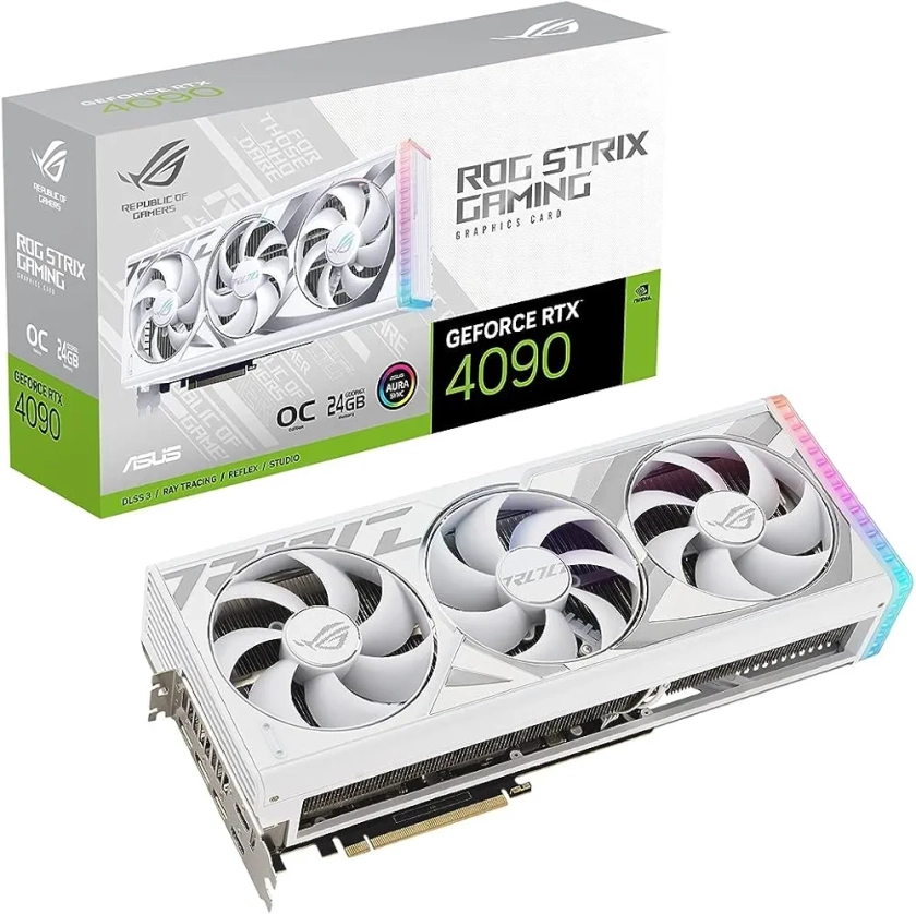 Amazon.in: Buy ASUS Rog Strix Geforce RTX 4090 White OC Edition Gaming Graphics Card (Pcie 4.0, 24Gb Gddr6X, HDmi 2.1A, Displayport 1.4A) pci_e_x16 Online at Low Prices in India | ASUS Reviews & Ratings