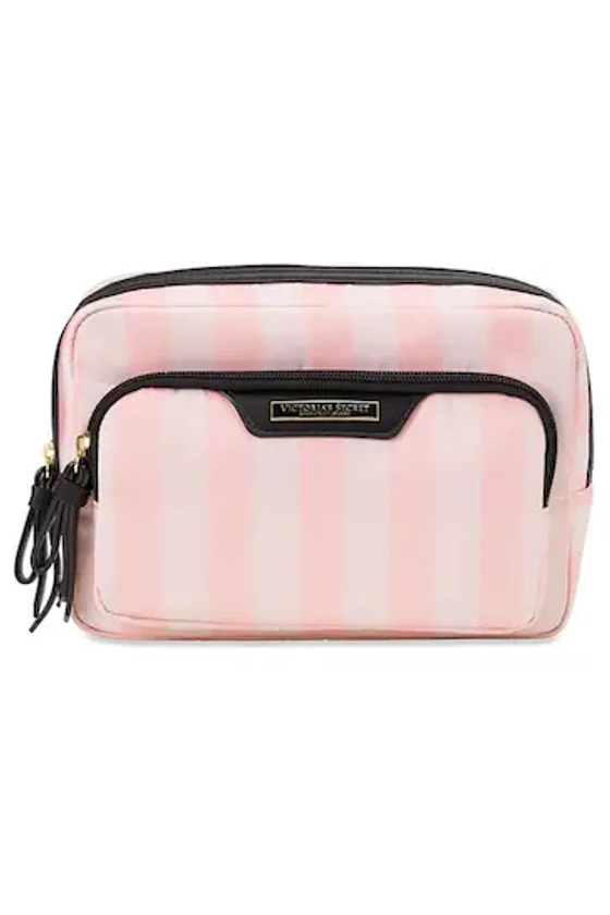 Victoria's Secret Pink Iconic Stripe Makeup Bag