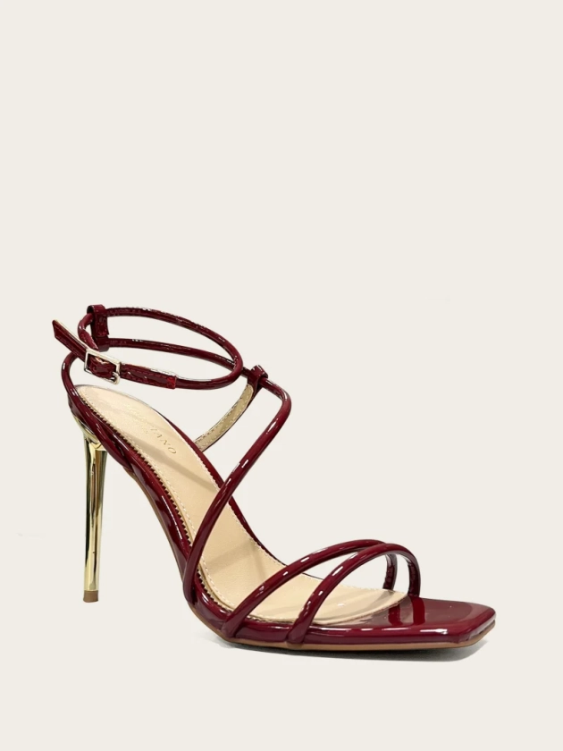 Strappy Cord Heeled Sandal | Guess US