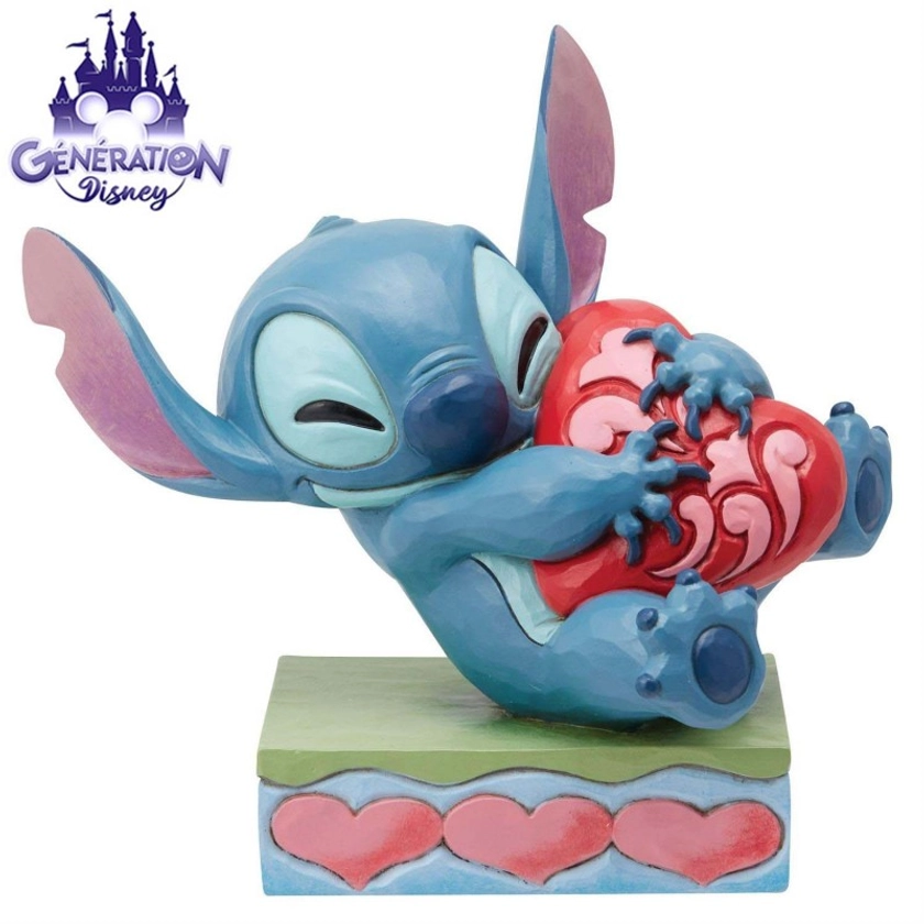 Figurine Stitch Hugging Heart by Jim Shore