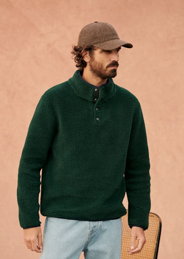 Tucker Fleece - Green - Recycled polyester - Octobre Éditions