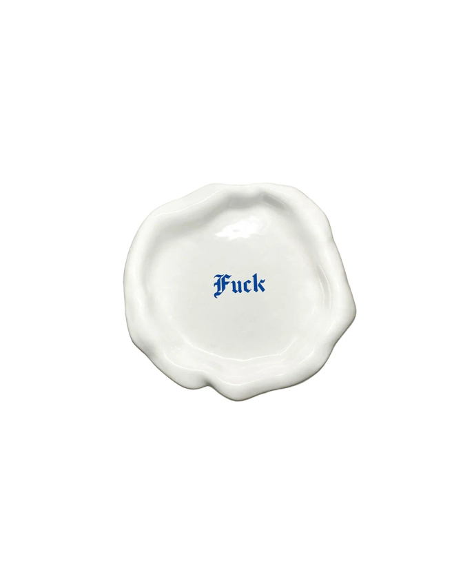 "Fuck" Explicit Bread Plate