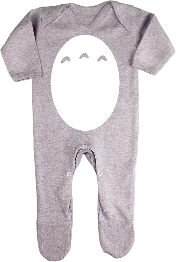 Chu Totoro cute Japanese anime character [BBY2] baby rompersuit with feet