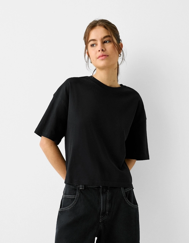 T-shirt boxy manches courtes