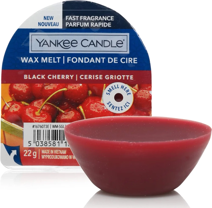 Yankee Candle fondants de cire | Cerise griotte | Jusqu'à 8 heures de parfum | 1 unité : Amazon.fr: Cuisine et Maison