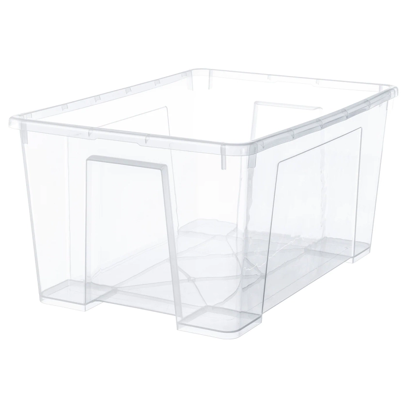SAMLA Boîte, transparent, 56x39x28 cm/45 l - IKEA