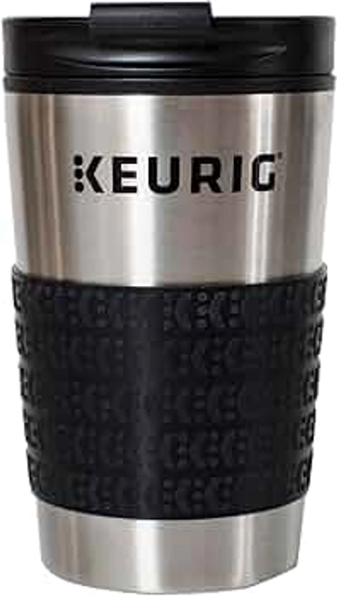 Keurig Travel Mug Fits K-Cup Pod Coffee Maker, 1 Count (Pack of 1), Stainless Steel