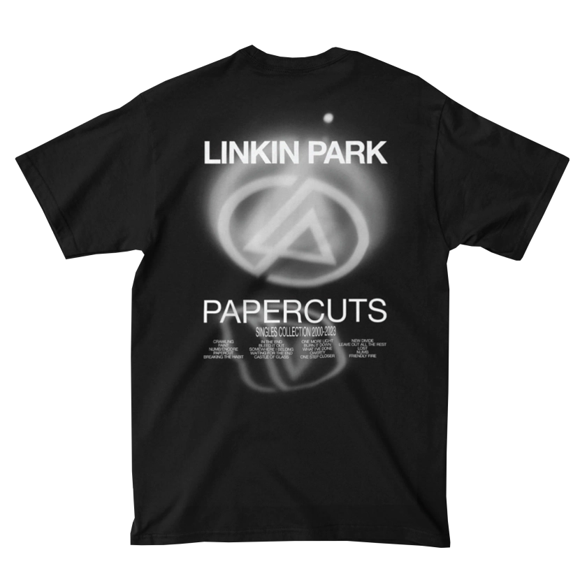 Papercuts Sequence Black Tee