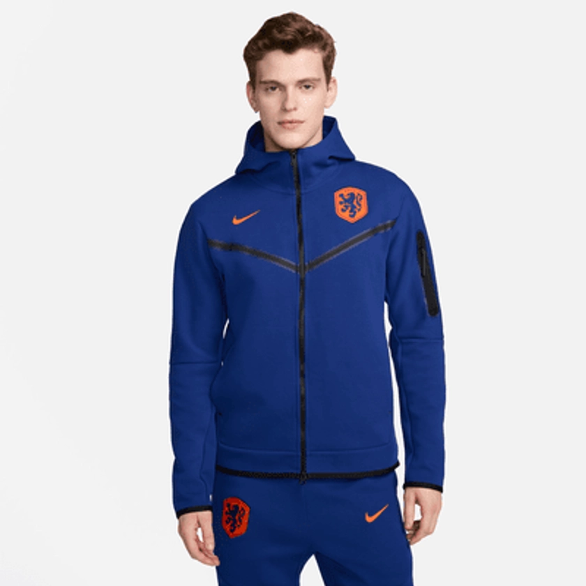Sweat à capuche et zip Nike Football Pays-Bas Tech Fleece Windrunner pour homme. Nike FR