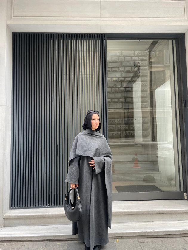 Grey Abaya coat